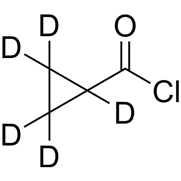 Cyclopropane-carbonyl Chloride-d<sub>5</sub> Chemical Structure
