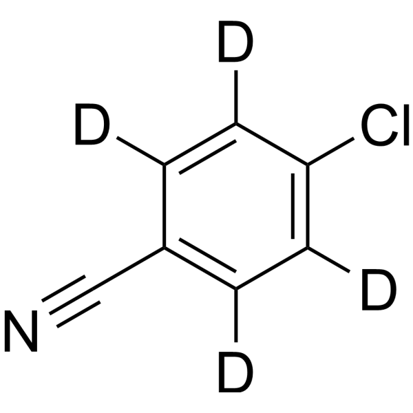 4-Chlorobenzonitrile-d<sub>4</sub> Chemical Structure