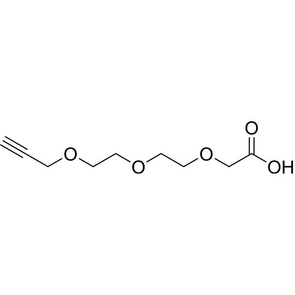 Propargyl-PEG2-CH2COOH Chemical Structure