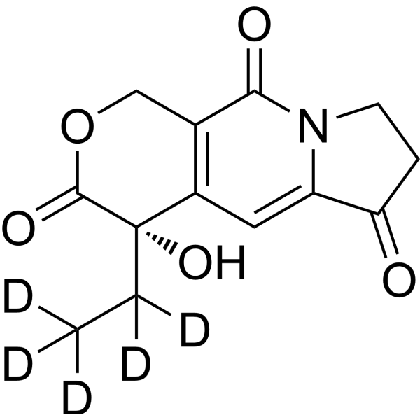 (S)-4-Ethyl-4-hydroxy-7,8-dihydro-1H-pyrano[3,4-f]indolizine-3,6,10(4H)-trione-d<sub>5</sub>