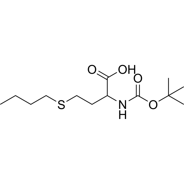 N-(tert-Butoxycarbonyl)-S-butylhomocysteine Chemical Structure