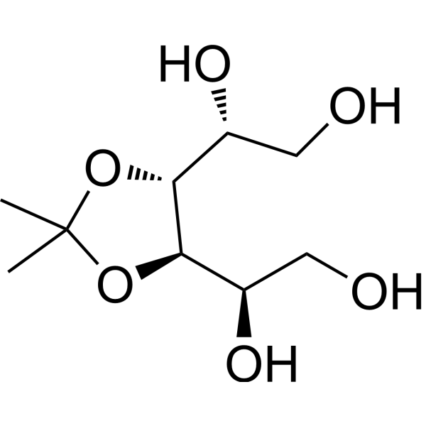 3,4-O-Isopropylidene-D-mannitol Chemical Structure