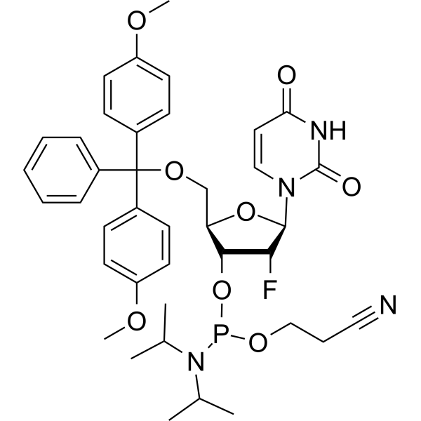 DMT-2′Fluoro-dU Phosphoramidite Chemical Structure