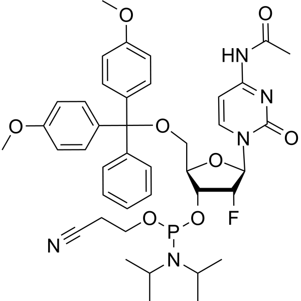 Dmt-2'-f-dc(ac) amidite Chemical Structure