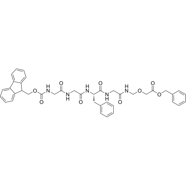 Fmoc-Gly-Gly-Phe-Gly-CH2-O-CH2-Cbz Chemical Structure