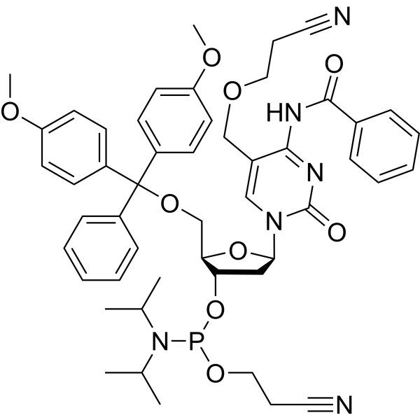 5'-O-DMT-5-Ethynyl-2'-deoxyuridine 3'-CE phosphoramidite Chemical Structure