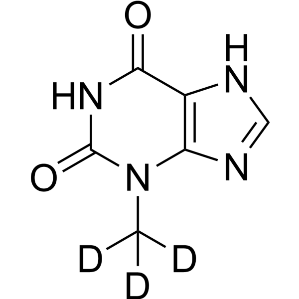 3-Methylxanthine-d<sub>3</sub> Chemical Structure