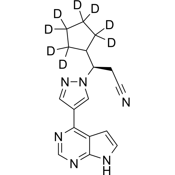 Deuruxolitinib-d<sub>8</sub> Chemical Structure