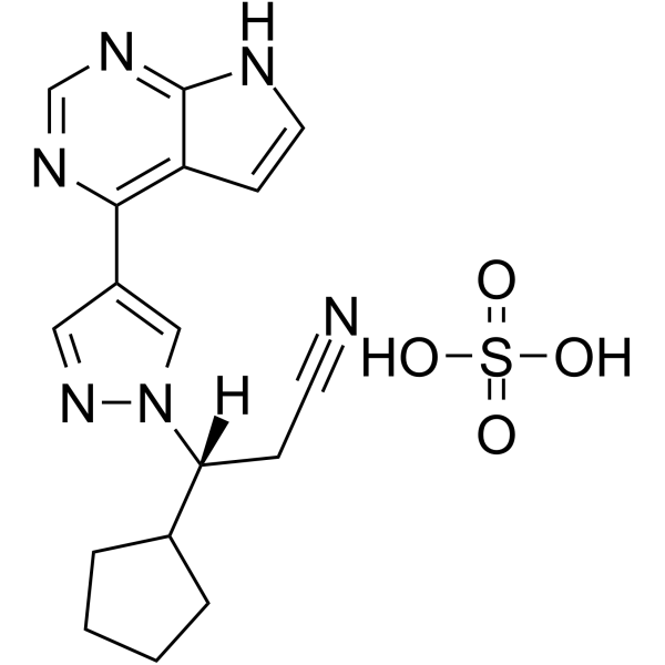 Ruxolitinib sulfate Chemical Structure