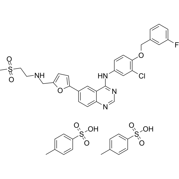 Lapatinib ditosylate Chemical Structure