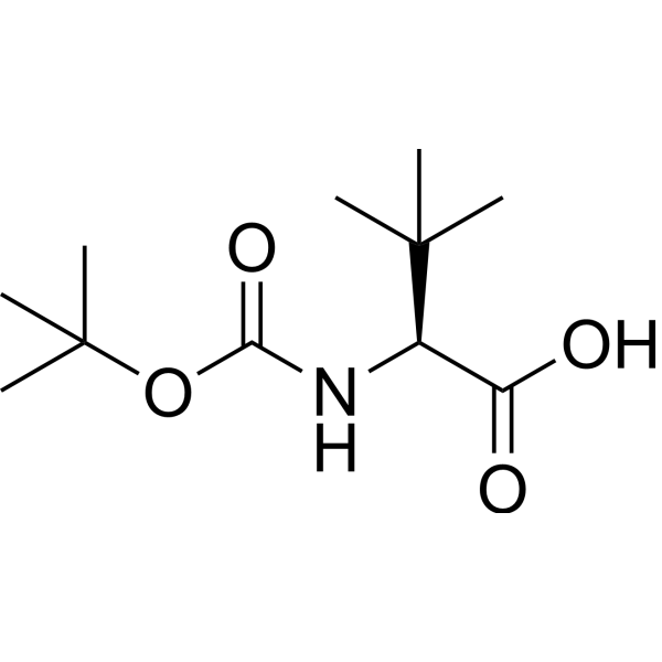 N-Boc-L-tert-Leucine Chemical Structure