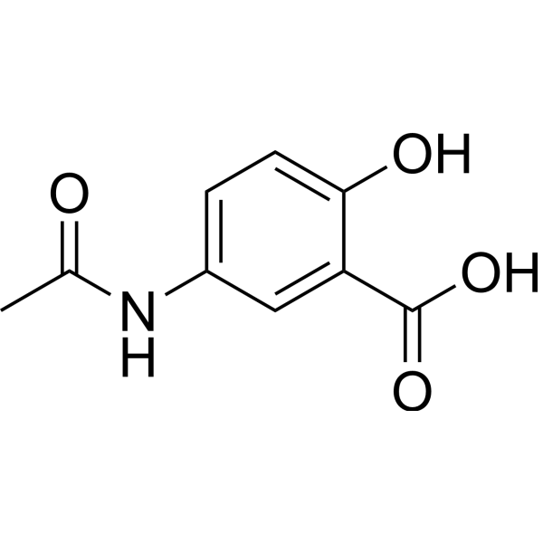N-Acetyl mesalazine Chemical Structure