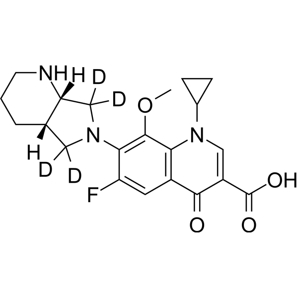 Moxifloxacin-d<sub>4</sub> Chemical Structure