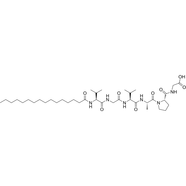 Palmitoyl hexapeptide-12 Chemical Structure