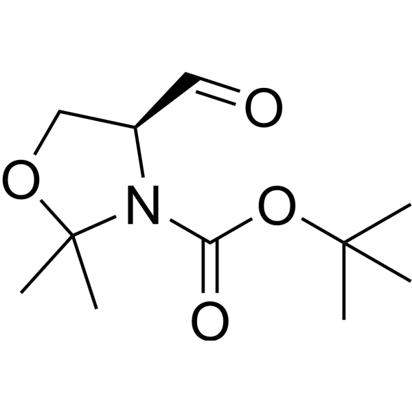 (S)-(-)-3-Boc-2,2-dimethyloxazolidine-4-carboxaldehyde Chemical Structure