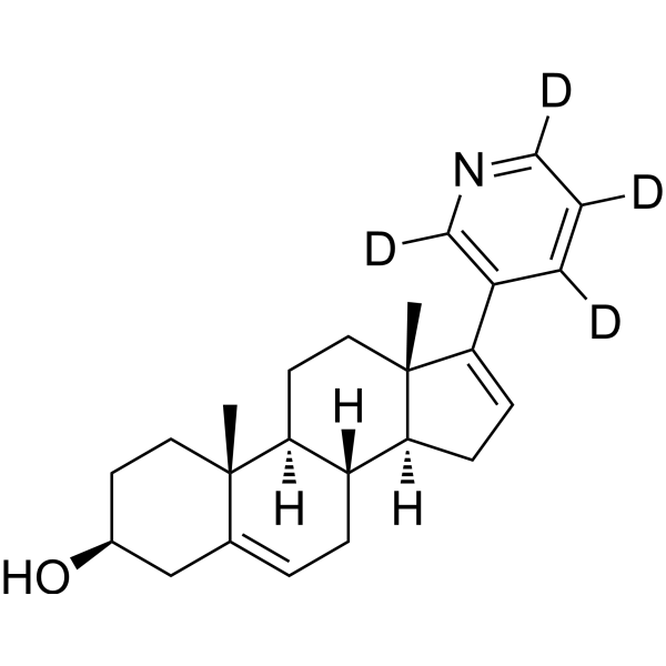 Abiraterone-d<sub>4</sub> Chemical Structure