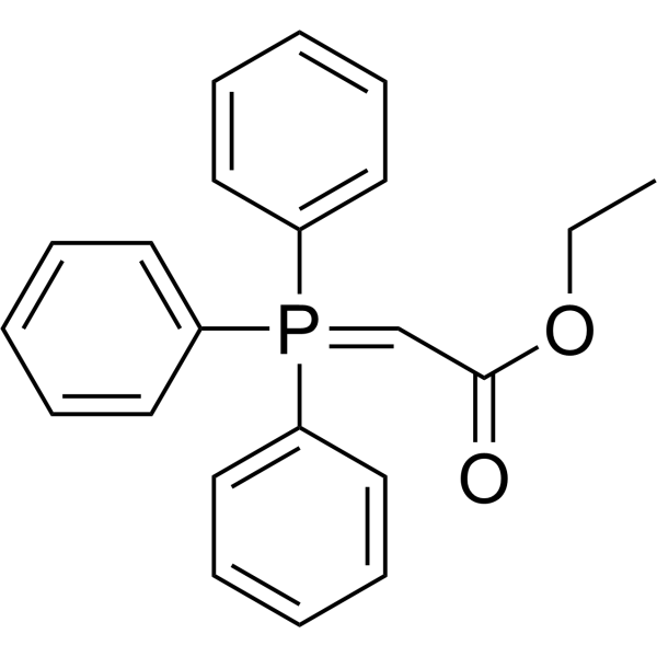 Ethyl (triphenylphosphoranylidene) acetate Chemical Structure