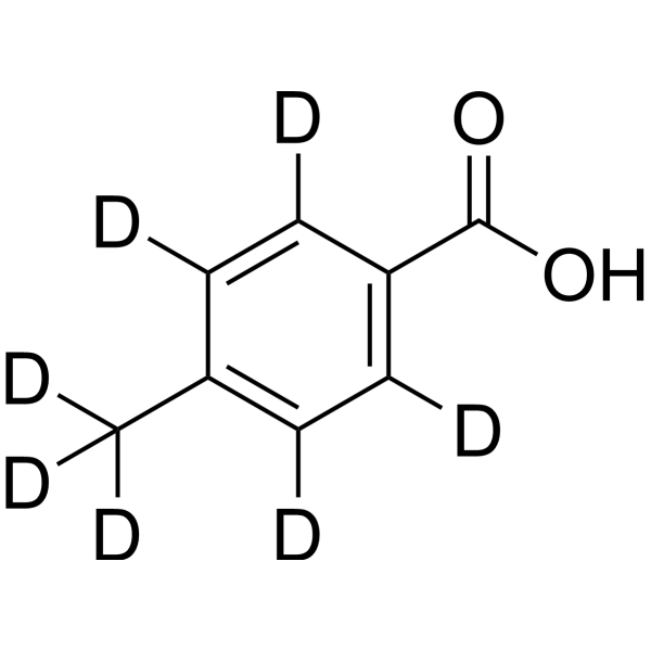 p-Toluic acid-d<sub>7</sub> Chemical Structure