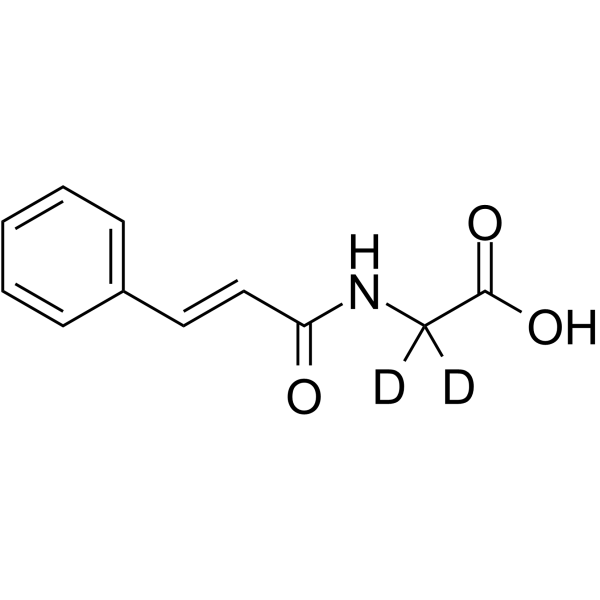 Cinnamoylglycine-d<sub>2</sub> Chemical Structure