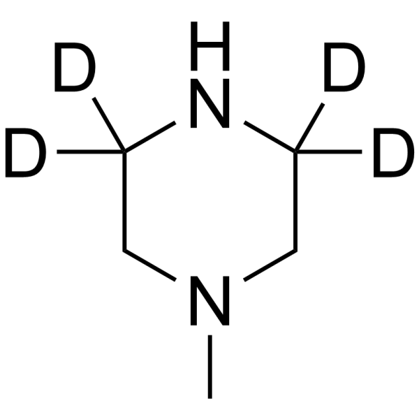 N-Methylpiperazine-d<sub>4</sub> Chemical Structure