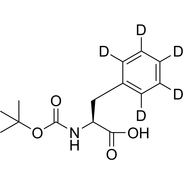 BOC-L-phenylalanine-d<sub>5</sub> Chemical Structure