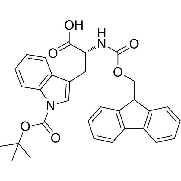 Fmoc-D-Trp(Boc)-OH Chemical Structure
