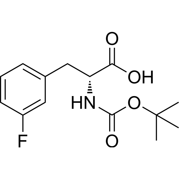 N-BOC-3-Fluoro-D-phenylalanine Chemical Structure
