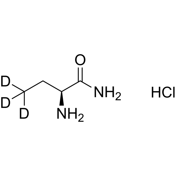 (S)-2-Aminobutyramide-d<sub>3</sub> (hydrochloride) Chemical Structure