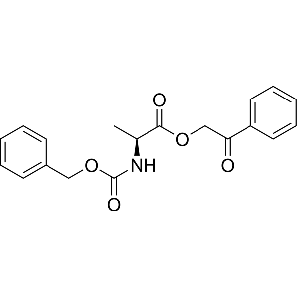 2-Oxo-2-phenylethyl ((benzyloxy)carbonyl)-L-alaninate Chemical Structure