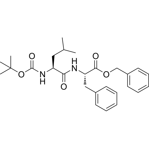 benzyl (tert-Butoxycarbonyl)-L-leucyl-L-phenylalaninate Chemical Structure