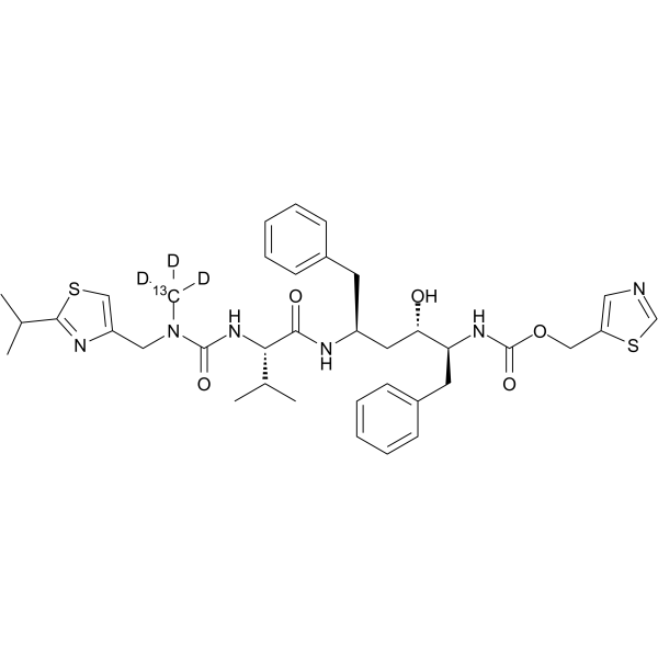 Ritonavir-<sup>13</sup>C,d<sub>3</sub> Chemical Structure