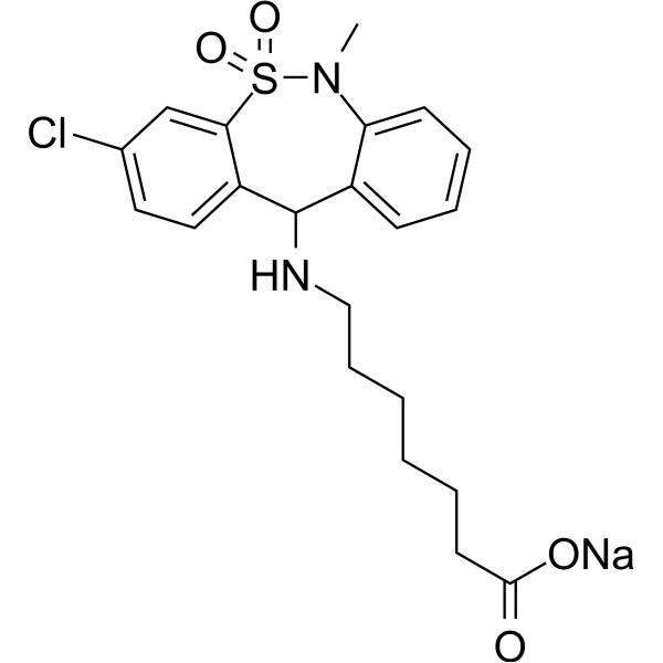 Tianeptine sodium salt Chemical Structure
