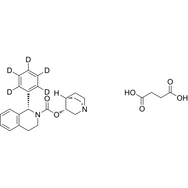Solifenacin-d<sub>5</sub> succinate Chemical Structure