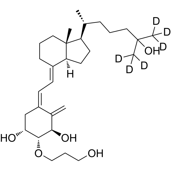 Eldecalcitol-d<sub>6</sub> Chemical Structure