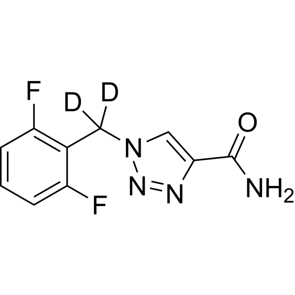 Rufinamide-d<sub>2</sub> Chemical Structure