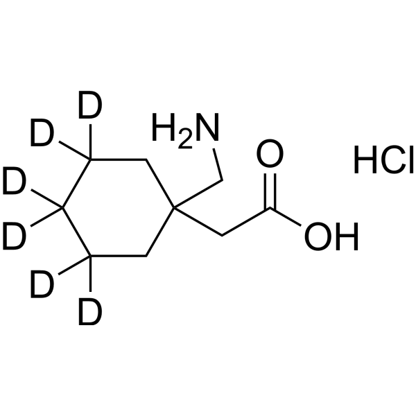 Gabapentin-d<sub>6</sub> hydrochloride Chemical Structure