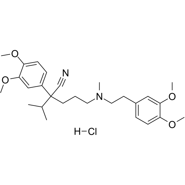 Verapamil hydrochloride Chemical Structure