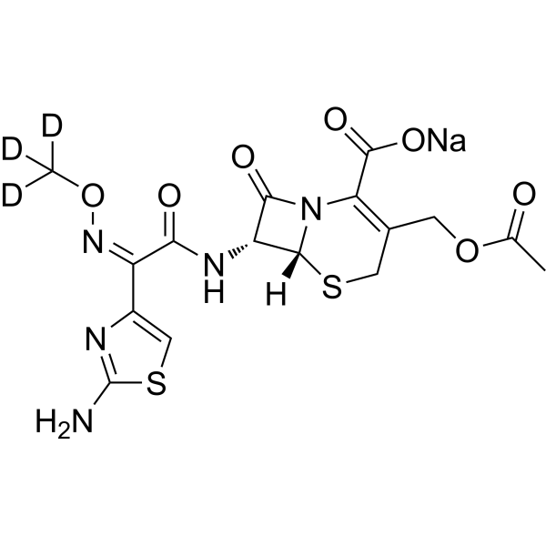 Cefotaxime-d<sub>3</sub> sodium Chemical Structure