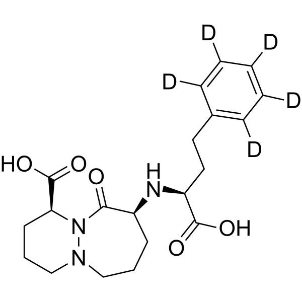 Cilazaprilat-d<sub>5</sub> Chemical Structure