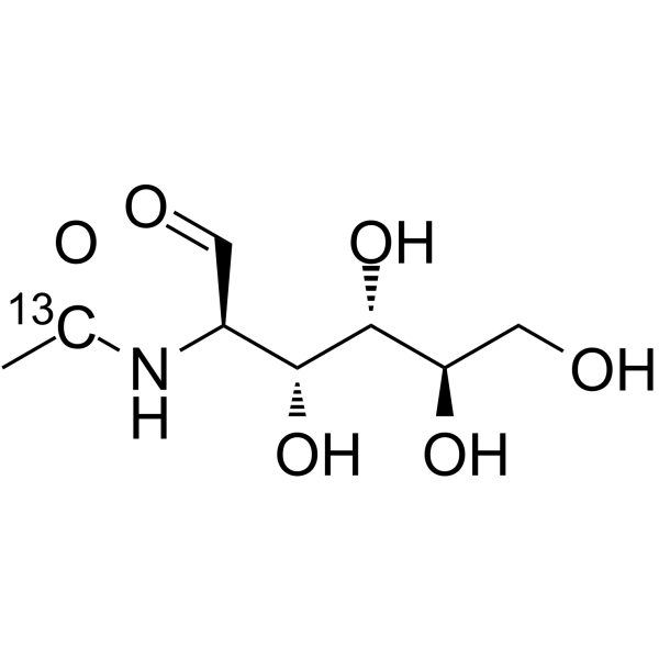 N-Acetyl-D-glucosamine-13C-1 Chemical Structure