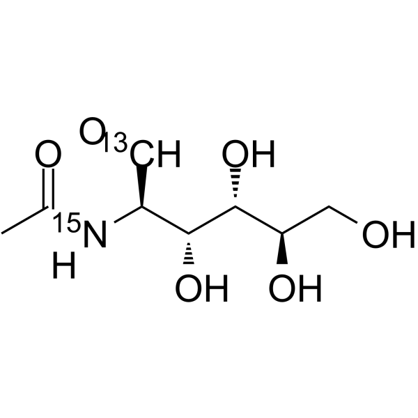 <em>N</em>-Acetyl-D-glucosamine-13C,15<em>N</em>