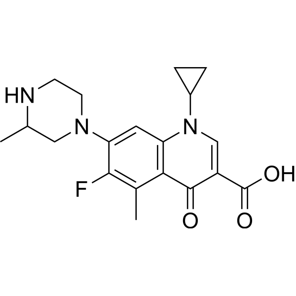 Grepafloxacin Chemical Structure