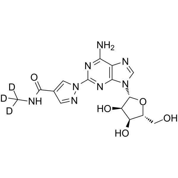 Regadenoson-d<sub>3</sub> Chemical Structure