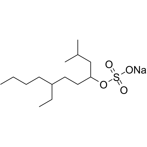 Sodium tetradecyl sulfate Chemical Structure