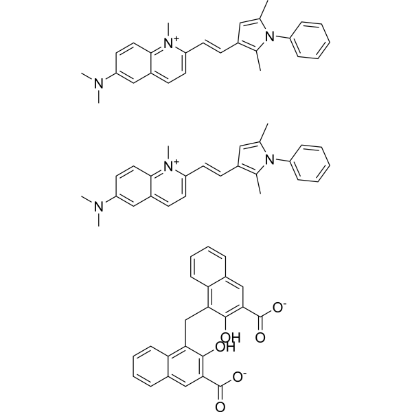 Pyrvinium pamoate Chemical Structure