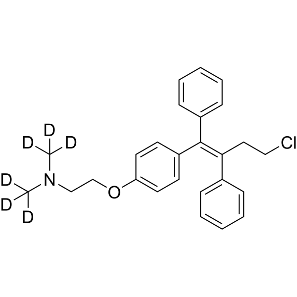 Toremifene-d<sub>6</sub> Chemical Structure