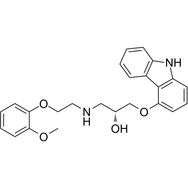 (R)-Carvedilol Chemical Structure