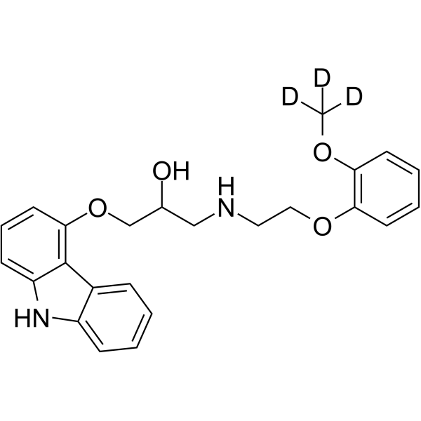 Carvedilol-d<sub>3</sub> Chemical Structure