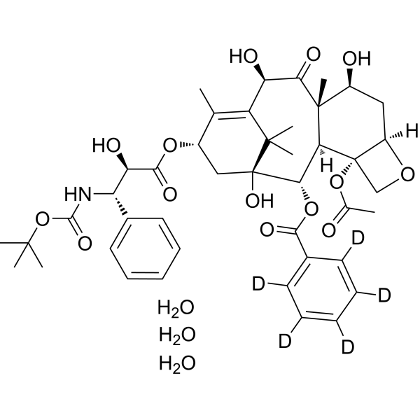 Docetaxel-d<sub>5</sub> trihydrate Chemical Structure