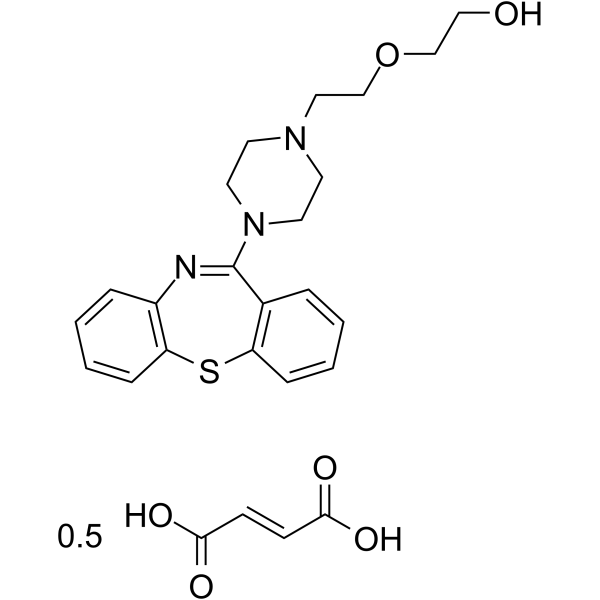 Quetiapine hemifumarate Chemical Structure